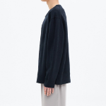 8 seconds Heavy Gauge Round Cardigan — Navy