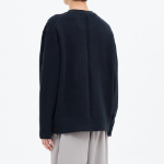 8 seconds Heavy Gauge Round Cardigan — Navy