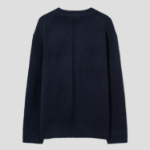8 seconds Heavy Gauge Round Cardigan — Navy