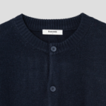 8 seconds Heavy Gauge Round Cardigan — Navy