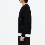 8 seconds Blouson Zip-Up Cardigan — Black