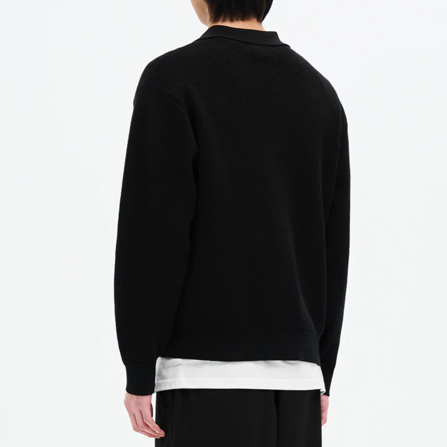 8 seconds Blouson Zip-Up Cardigan — Black