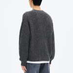 8 seconds Bulky Round-Neck Cardigan — Ash