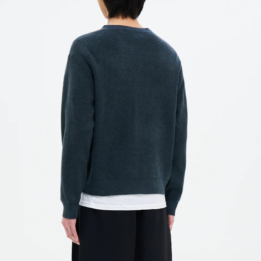 8 seconds Minimal Round Cardigan — Blue