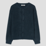 8 seconds Minimal Round Cardigan — Blue