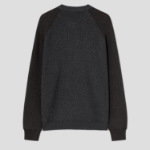 8 seconds Soldier Lettering Round Cardigan — Ash