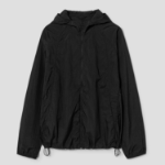 8 seconds Hooded Short Windbreaker — Black