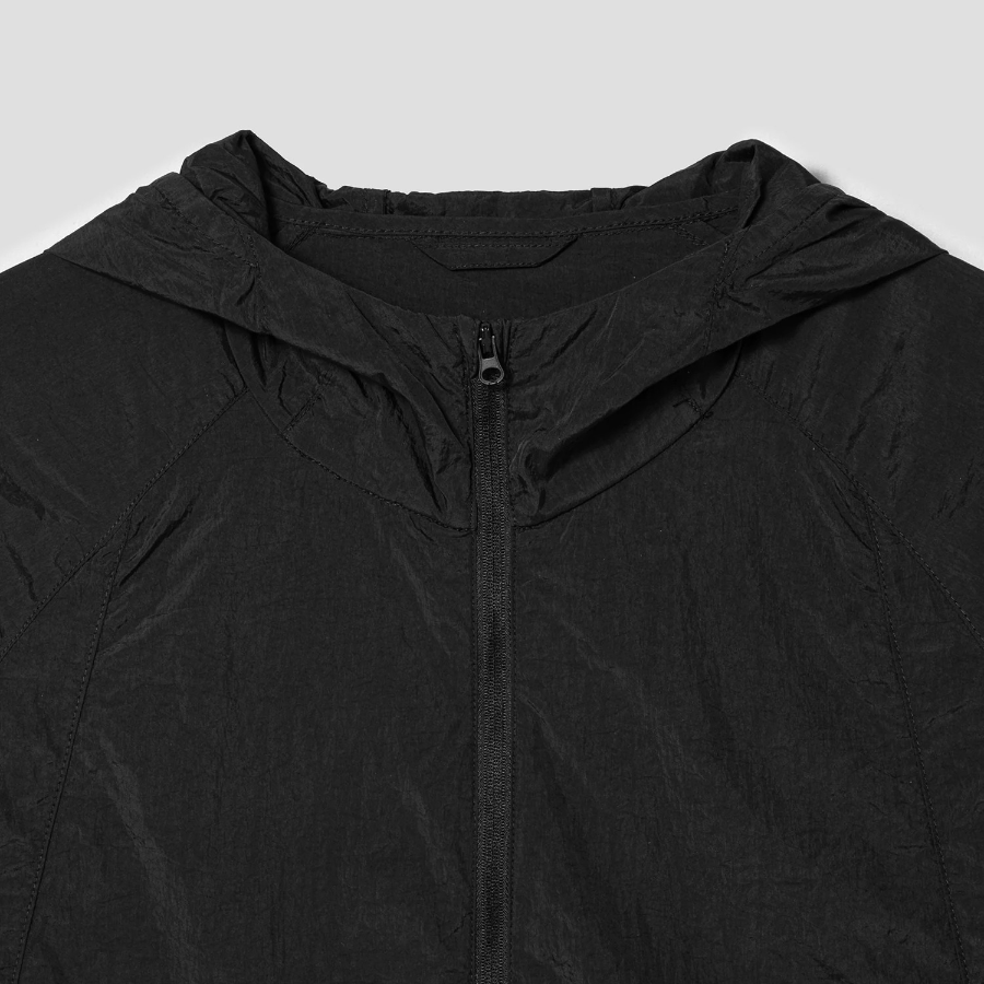 8 seconds Hooded Short Windbreaker — Black