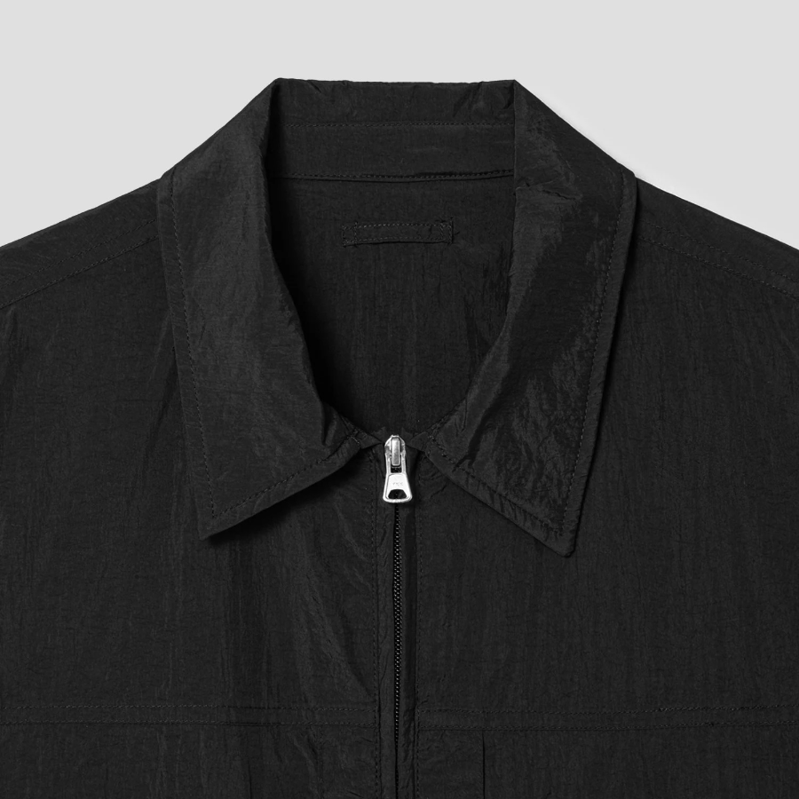 8 seconds Light Collar Windbreaker — Black