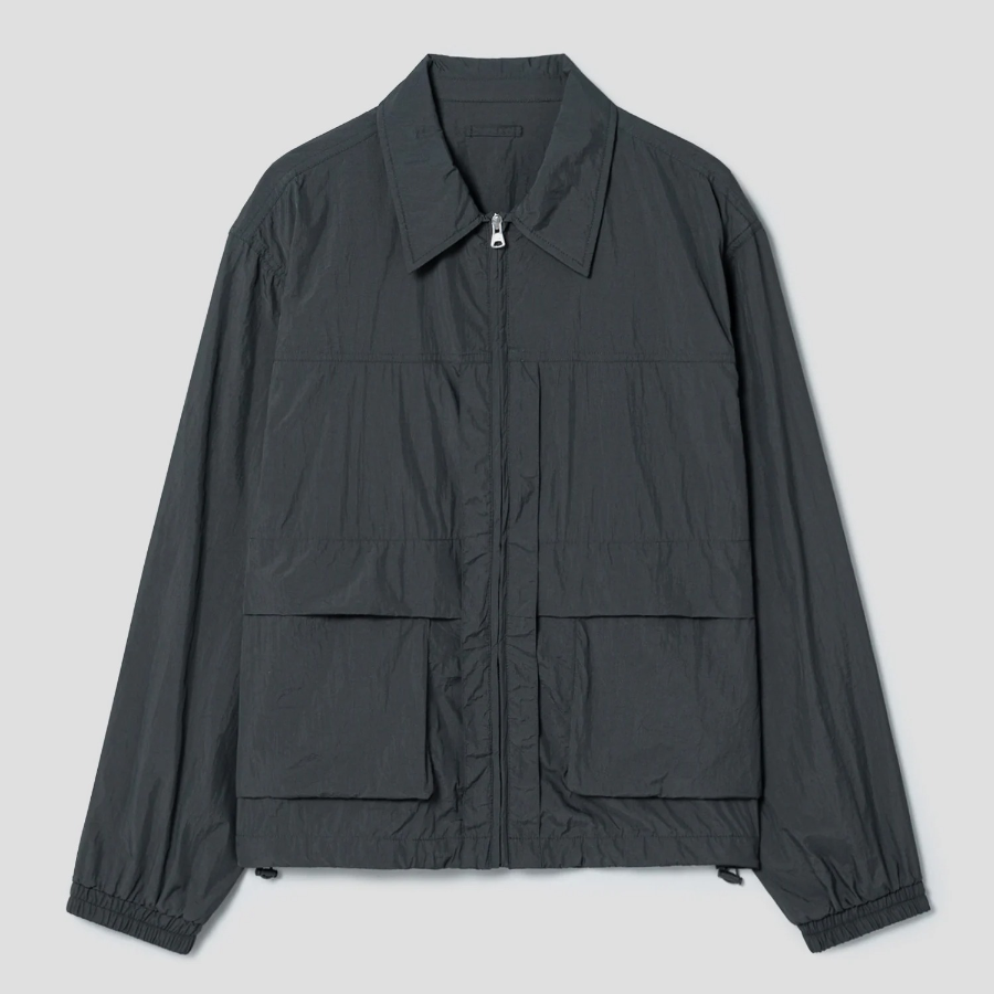 8 seconds Light Collar Windbreaker — Ash