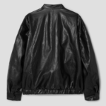 8 seconds Faux Leather Racer Jumper — Black