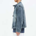 8 seconds Lightweight Denim Racer Jacket — Blue