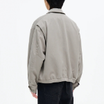8 seconds Heavy Twill Collar Short Blouson — Beige