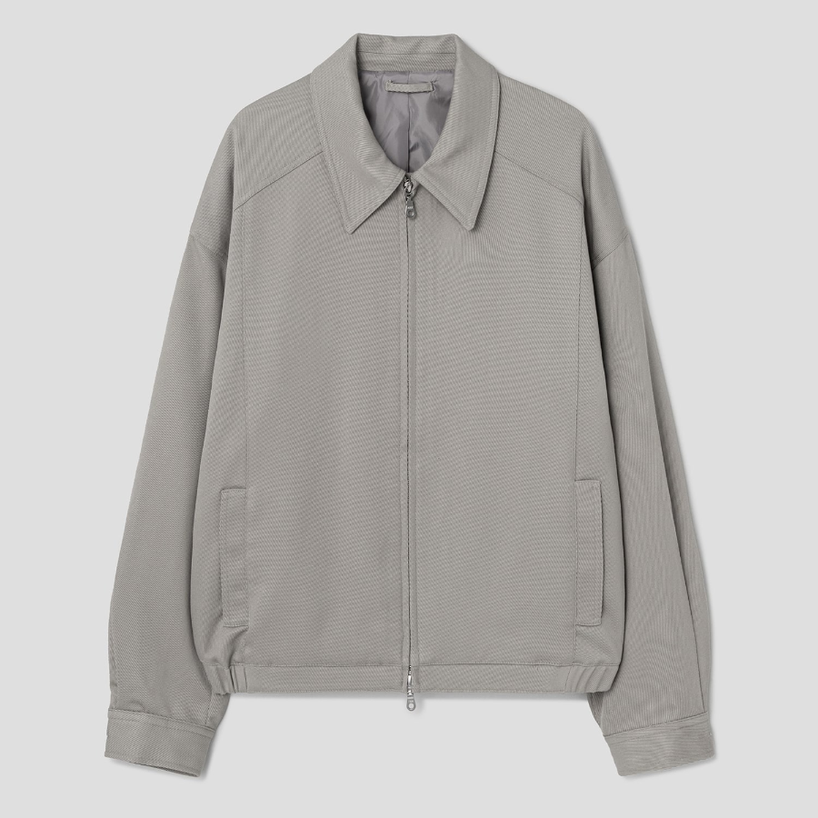 8 seconds Heavy Twill Collar Short Blouson — Beige