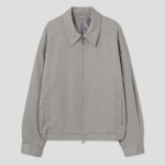 8 seconds Heavy Twill Collar Short Blouson — Beige