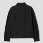 8 seconds Linen Blended Zip-Up Blouson — Black