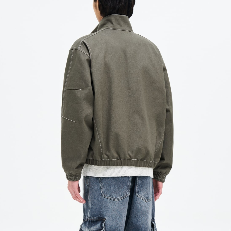 8 seconds Non-Fade Denim Outer — Khaki