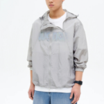 8 seconds Twin Zip-Up Hooded Outer — Light Grey