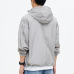 8 seconds Twin Zip-Up Hooded Outer — Light Grey