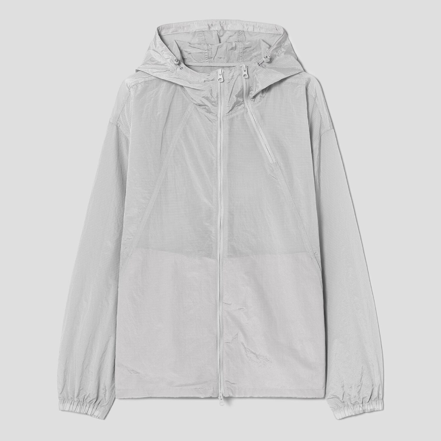 8 seconds Twin Zip-Up Hooded Outer — Light Grey