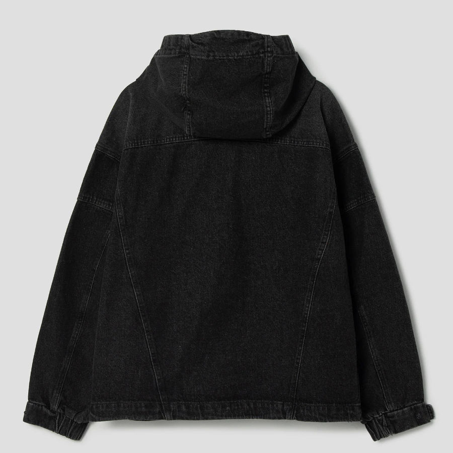 8 seconds Denim Hood Shell Parka — Ash