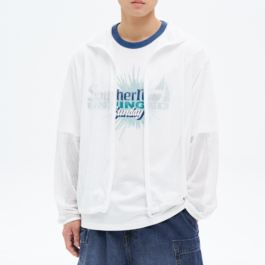 8 seconds Mesh Hood — White