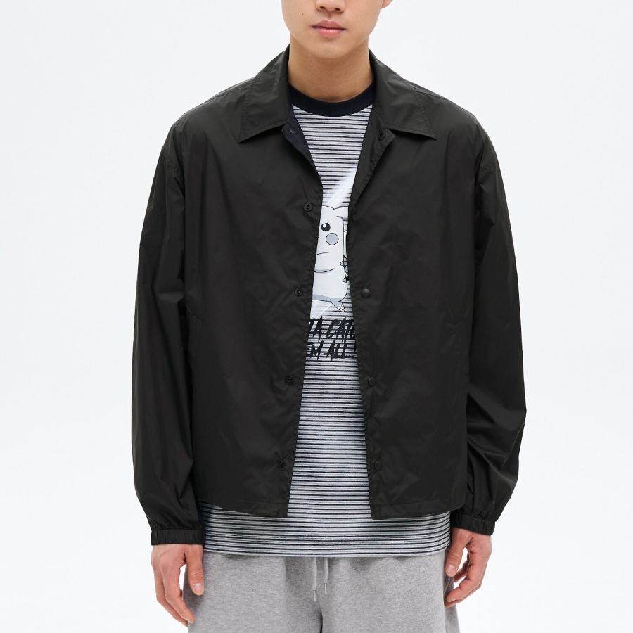 8 seconds Phantom Nylon Coach Jumper — Black