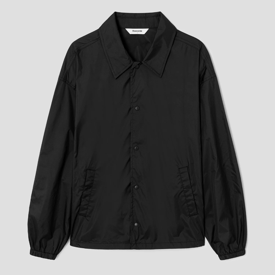 8 seconds Phantom Nylon Coach Jumper — Black