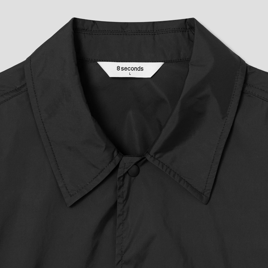 8 seconds Phantom Nylon Coach Jumper — Black