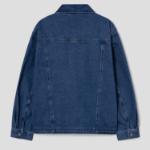 8 seconds Mid-Wash Collar Denim Jacket — Blue