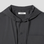 8 seconds Cotton Nylon Hooded Shacket — Ash