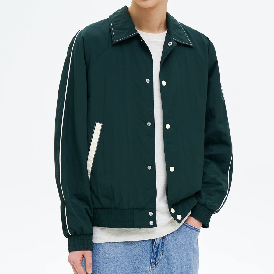 8 seconds Nylon Varsity Jumper — Green