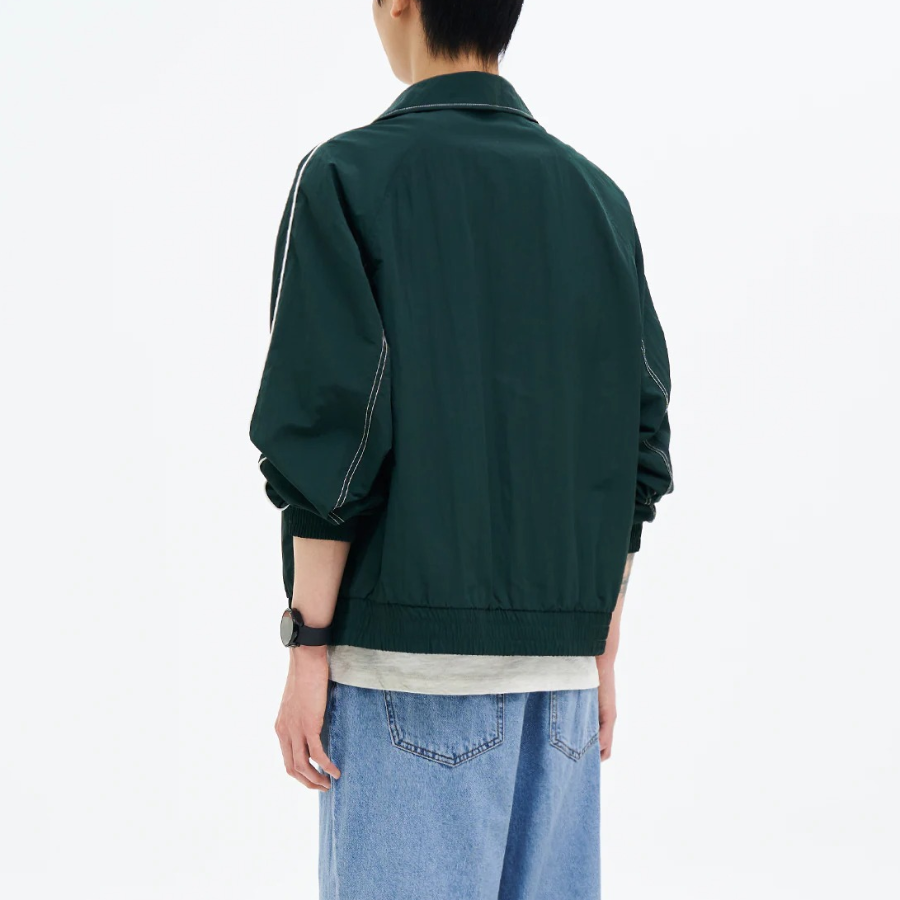 8 seconds Nylon Varsity Jumper — Green