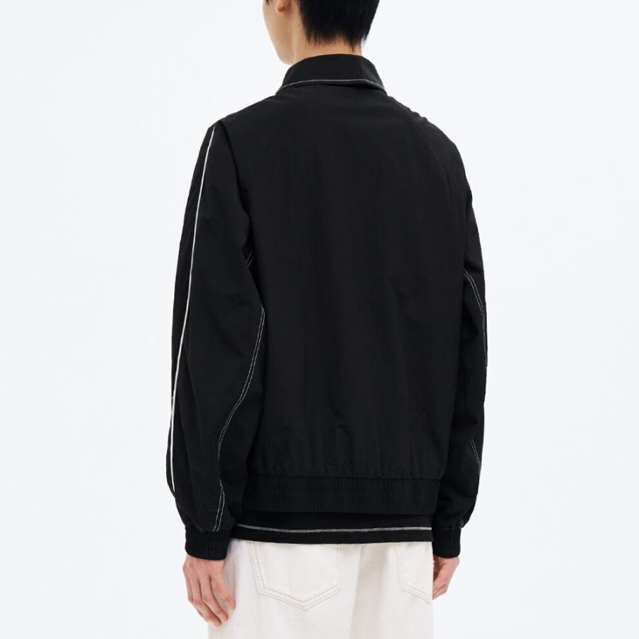 8 seconds Nylon Varsity Jumper — Black