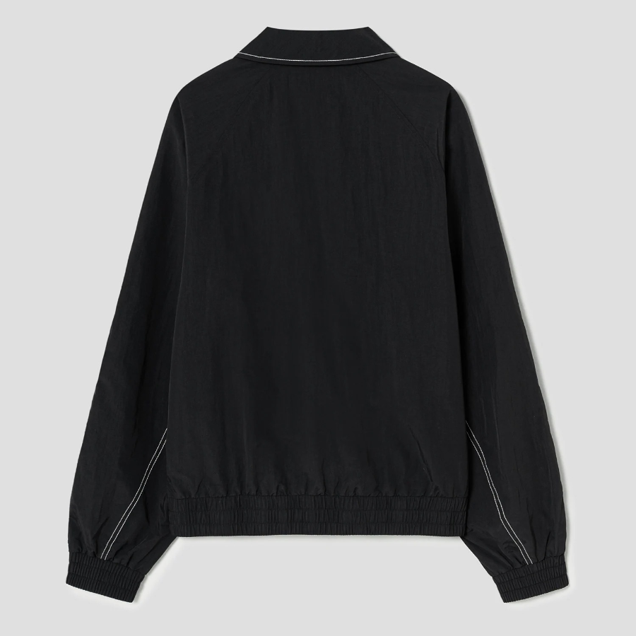 8 seconds Nylon Varsity Jumper — Black
