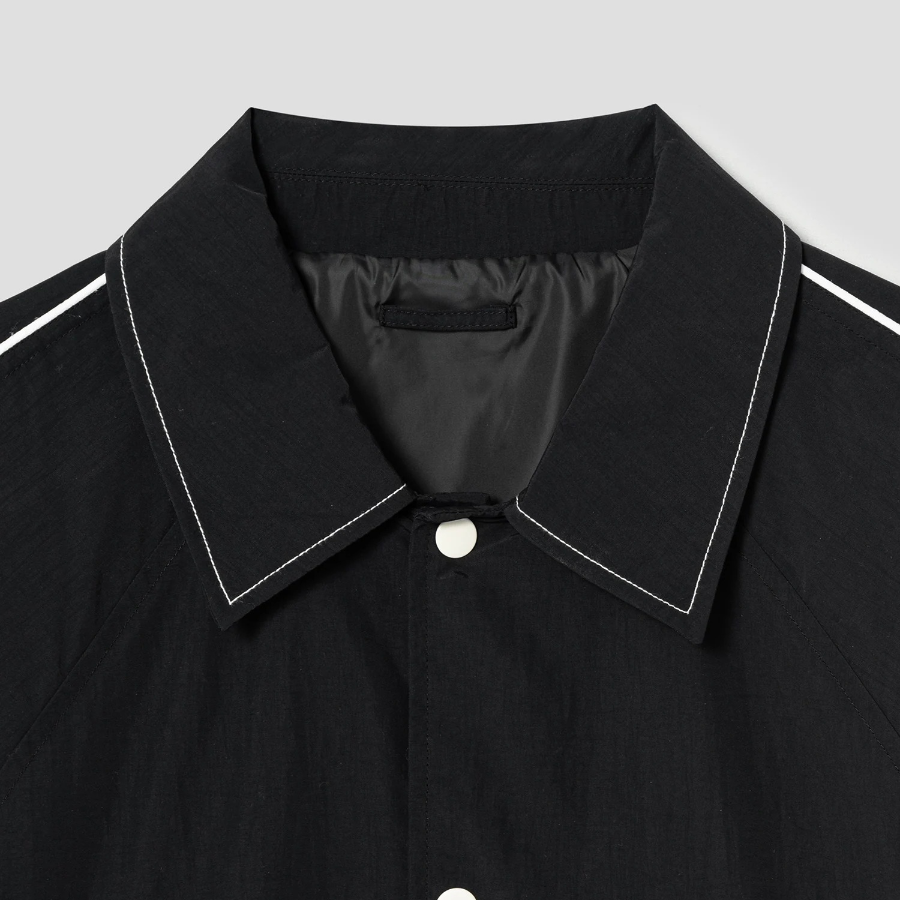 8 seconds Nylon Varsity Jumper — Black