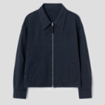 8 seconds Garment Dyed Zip-Up Jacket — Navy