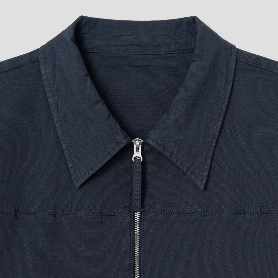 8 seconds Garment Dyed Zip-Up Jacket — Navy