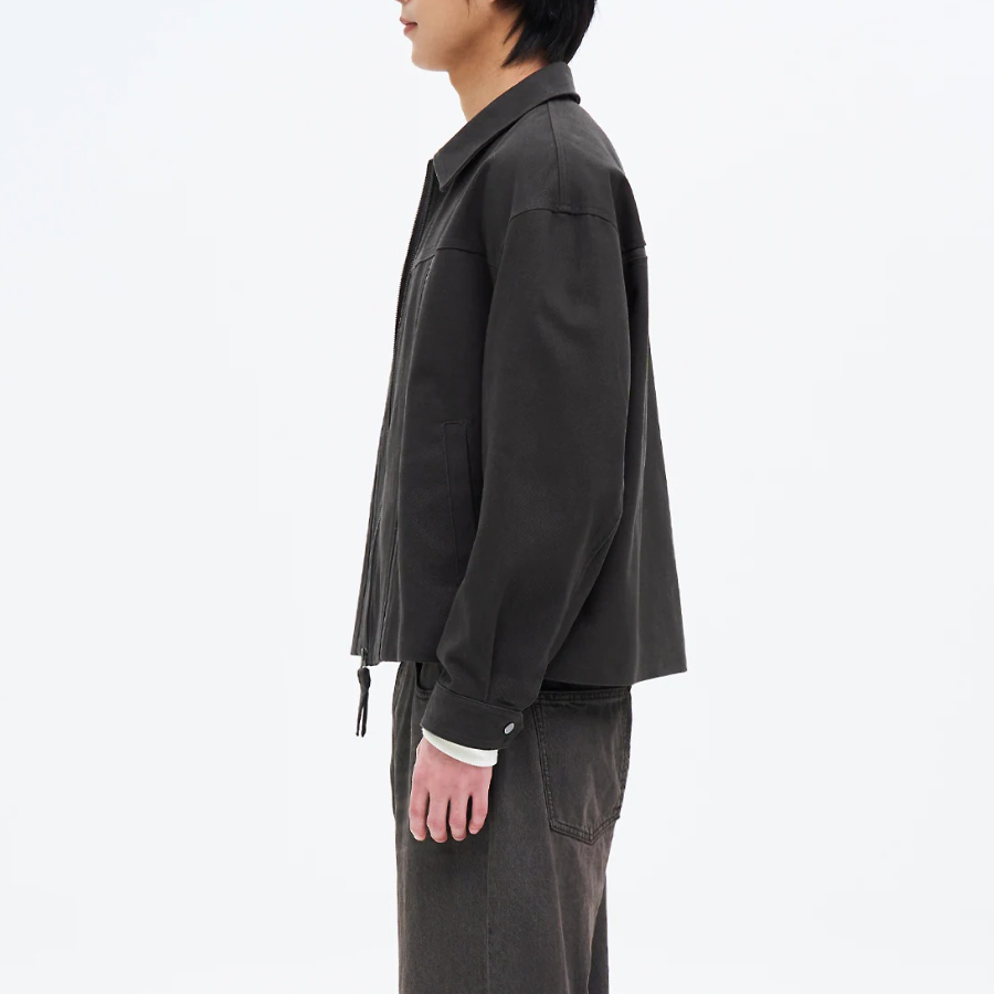 8 seconds Peach Twill Collar Blouson — Ash