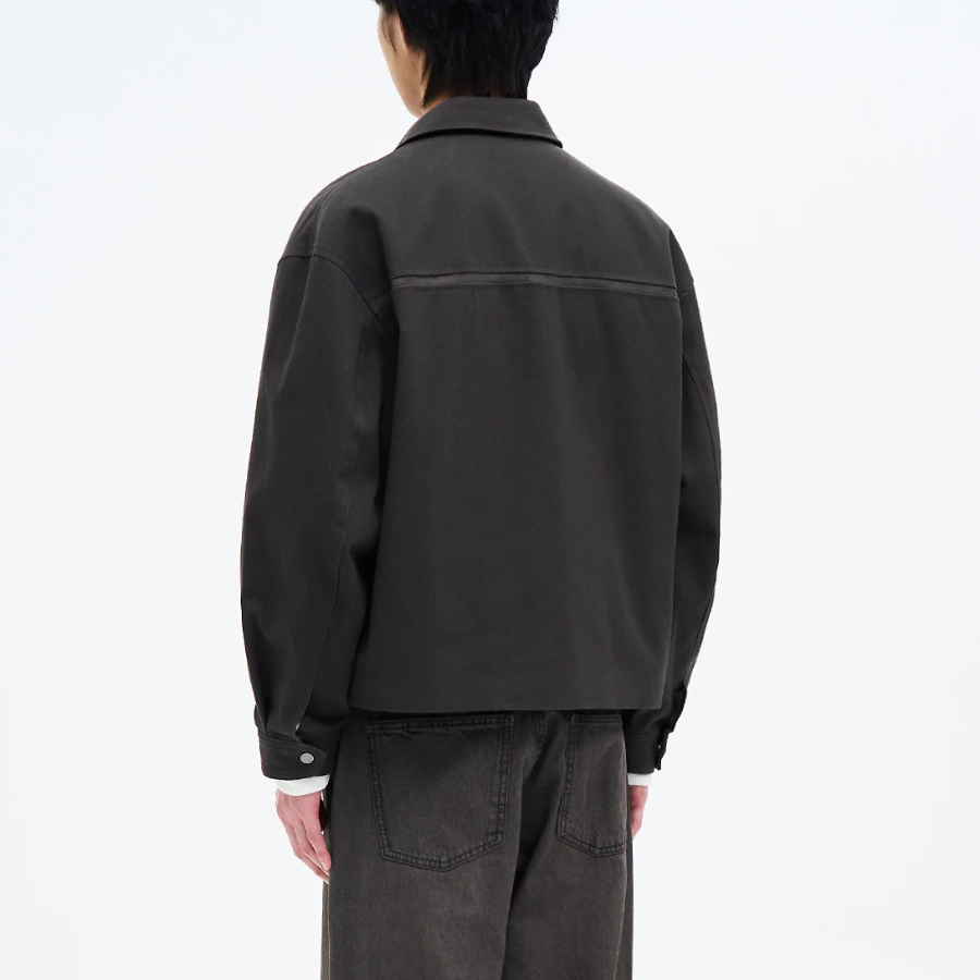 8 seconds Peach Twill Collar Blouson — Ash