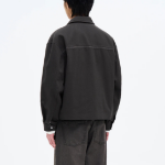 8 seconds Peach Twill Collar Blouson — Ash