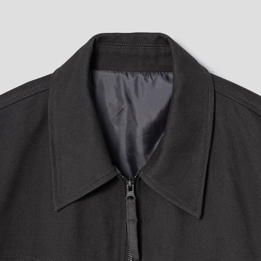 8 seconds Peach Twill Collar Blouson — Ash