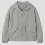 8 seconds Washable Nylon Hooded Bomber — Greу