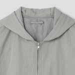 8 seconds Washable Nylon Hooded Bomber — Greу