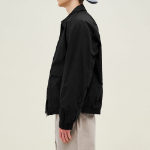 8 seconds Collar Zip-Up Blouson — Black