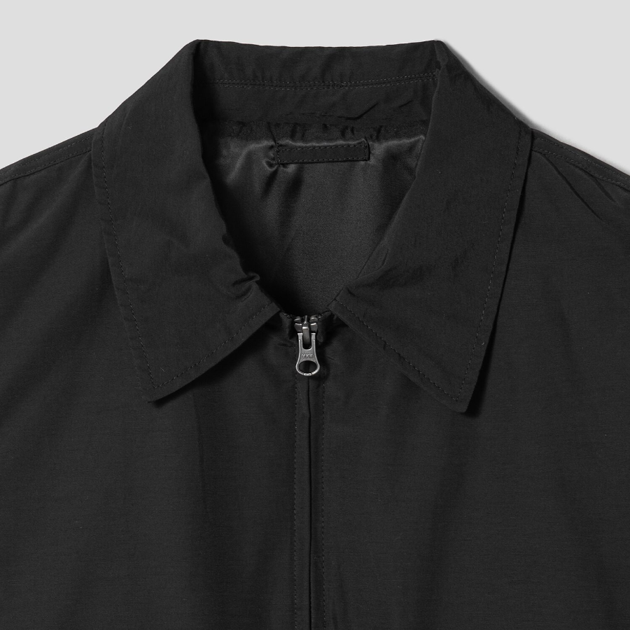 8 seconds Collar Zip-Up Blouson — Black