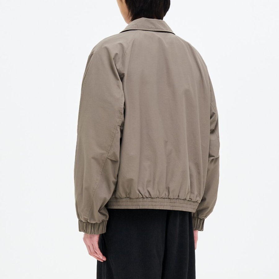 8 seconds Collar Zip-Up Blouson — Khaki