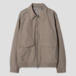 8 seconds Collar Zip-Up Blouson — Khaki