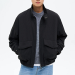 8 seconds Padded Harrington Jacket — Black