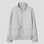 8 seconds Padded Harrington Jacket — Light Grey